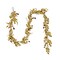 HGTV Home Collection by National Tree Company Artificial Christmas Garland, Gold, Metallic Gold Laurel, Cream Berries, Pine Cones, 9 Feet